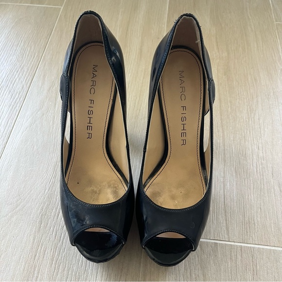 Marc Fisher Tumbler Peep Toe heels Size 7 - Picture 1 of 9